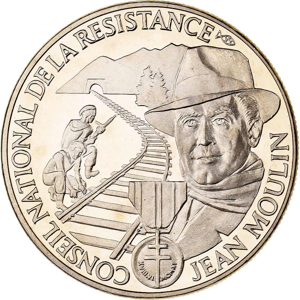 France, Medal, Conseil de la Résistance, Jean Moulin, Copper-nickel, Jimenez