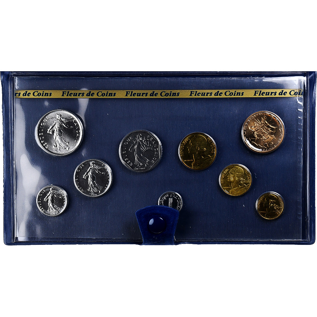 France, Coffret 1 c. à 50 frs., 1981, Monnaie de Paris, FDC, MS(65-70)