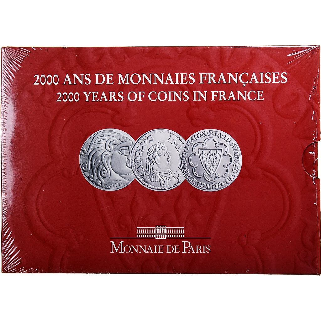 Francja, Coffret 3x5 francs, 2000 Ans de Monnaies Françaises (1/3), 2000