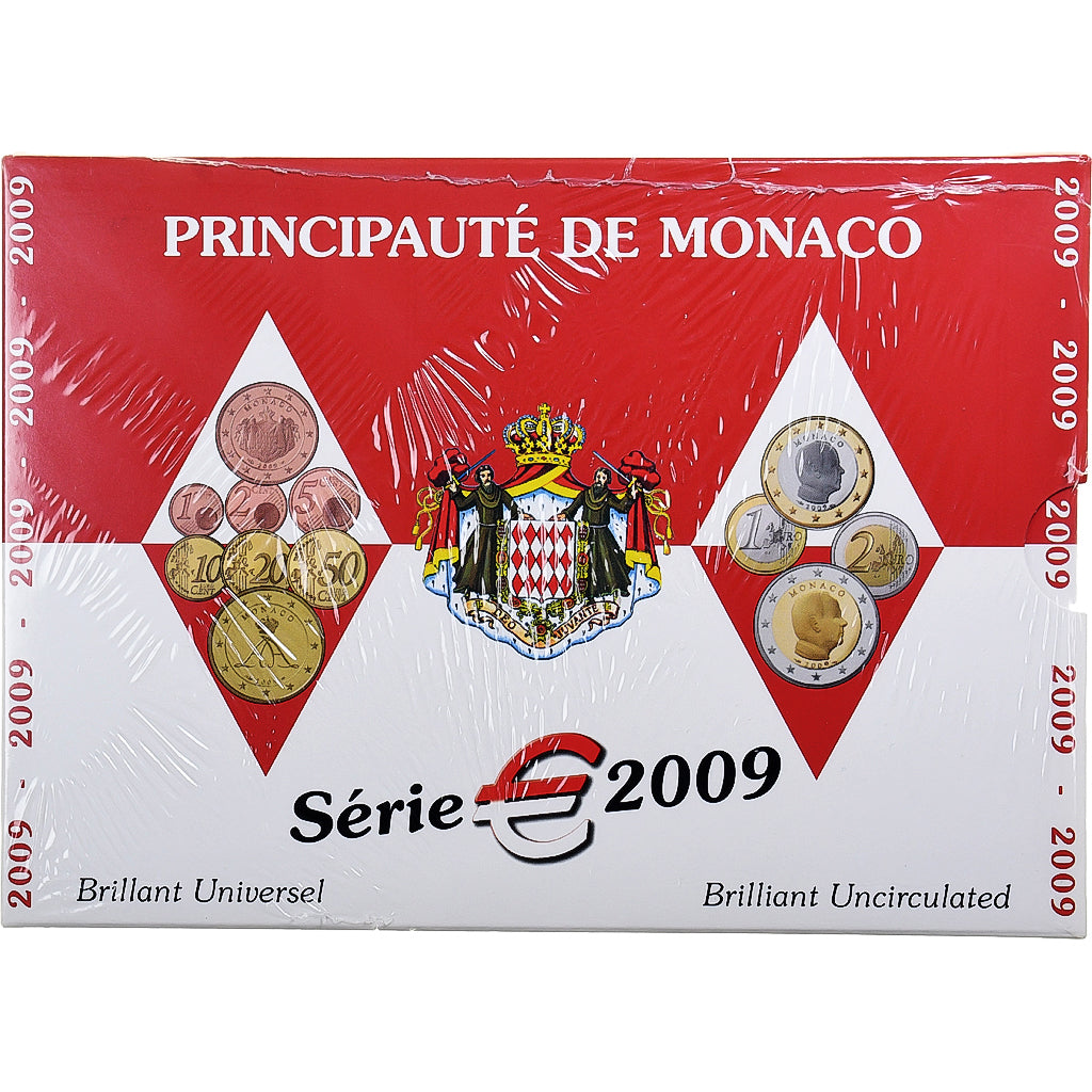 Monaco, Coffret 1c. à 2€, BU, 2009, MDP, n.v.t., FDC