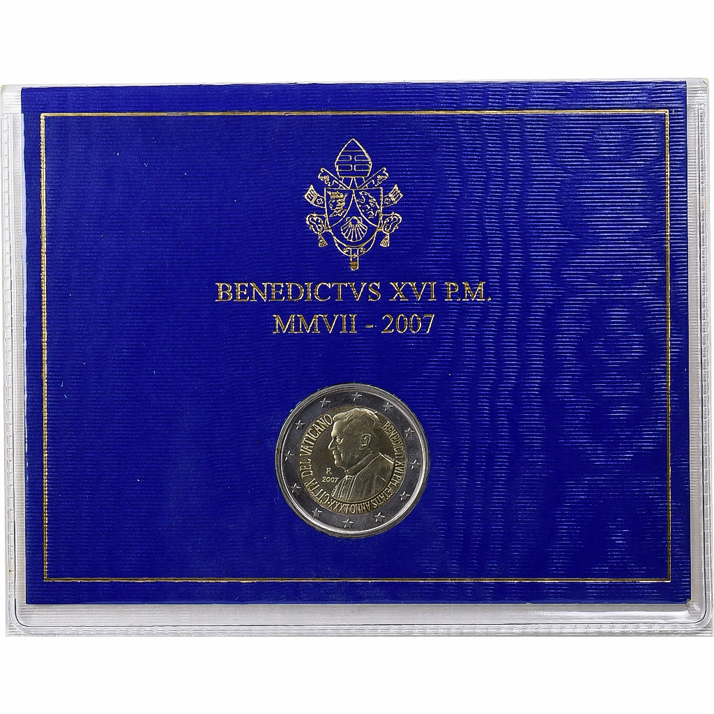 Vatican, Benoît XVI, 2 Euro, BU, 2007, Rome, Bi-Metallic, MS(65-70)