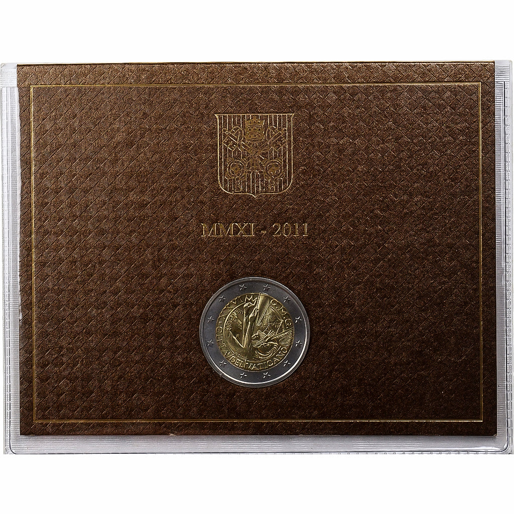 Vatican, Benoît XVI, 2 Euro, BU, 2011, Rome, Bi-Metallic, MS(65-70)