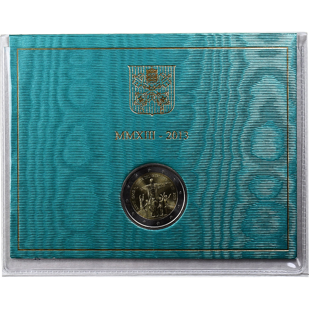 Watykan, Pape François, 2 Euro, BU, 2013, Rome, Bimetaliczny, MS(65-70)