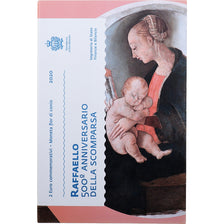 San Marino, 2 Euro, 500 ans de la mort de Raphaël, FDC, 2020, Rome