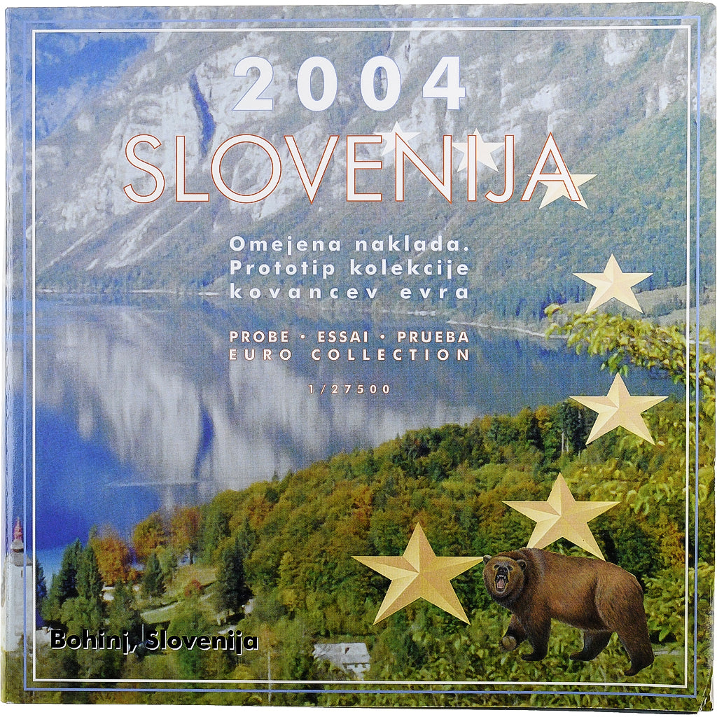 Slovenia, 1 Cent to 2 Euro, unofficial private coin, 2004, MS(65-70)
