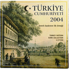 Turkey, 1 Cent to 2 Euro, unofficial private coin, 2004, MS(65-70)