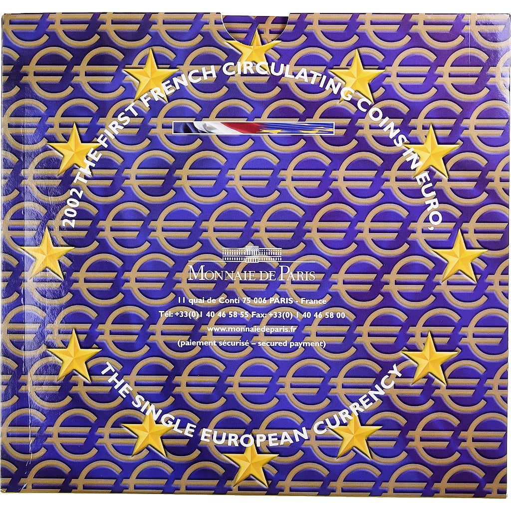 Frankreich, 1 Cent to 2 Euro, BU, 2002, Monnaie de Paris, STGL