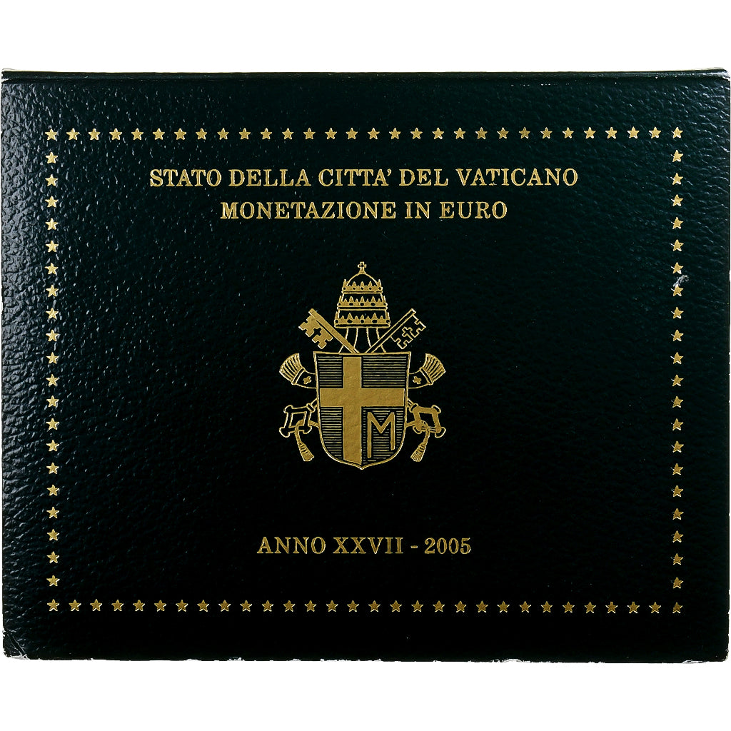 Vatican, Jean-Paul II, 1 Cent to 2 Euro, BU, 2005, Rome, MS(65-70)