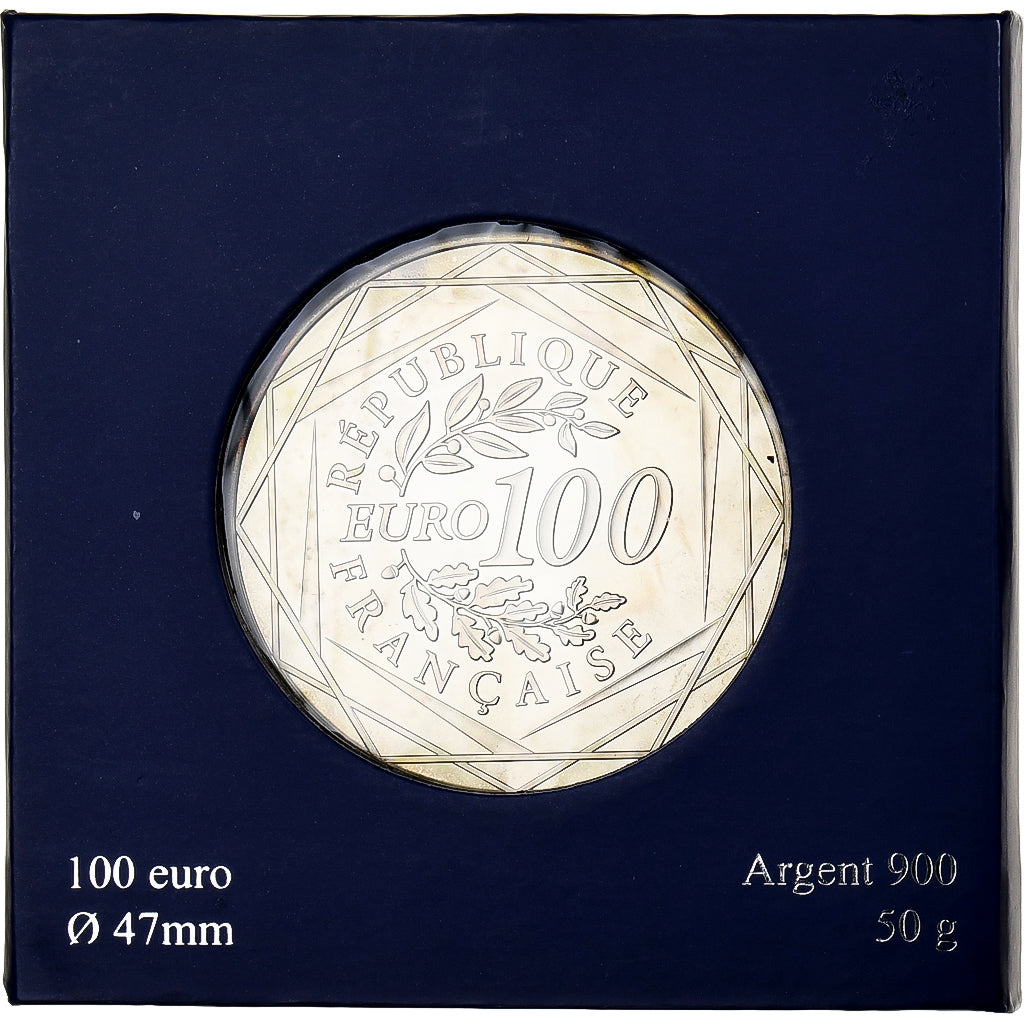 França, 100 Euro, Hercule, 2012, Monnaie de Paris, Prata, MS(65-70)