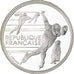 France, 100 Francs, Albertville - Patinage de vitesse, 1990, MDP, Proof, Silver