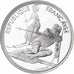 France, 100 Francs, Albertville - Slalom, 1990, MDP, Proof, Silver, MS(65-70)