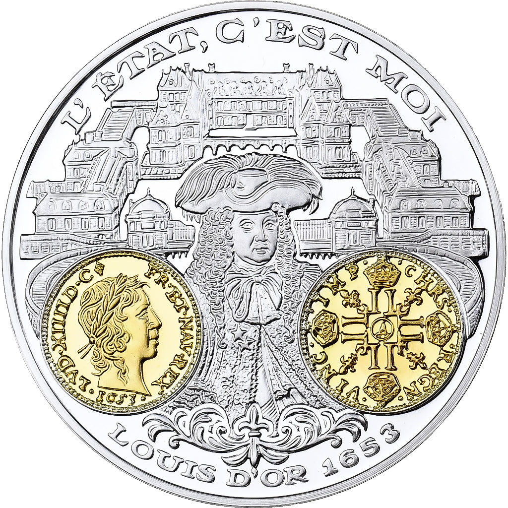 France, Medal, 2000 Ans d'Histoire Monétaire, Louis d'Or, Silver, Proof