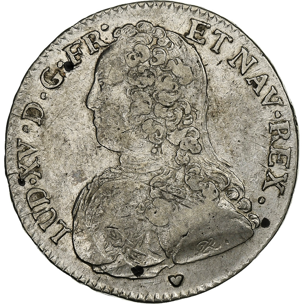 Frankrijk, Louis XV, 1/2 Ecu aux branches d'olivier, 1727, Aix, Zilver, FR+
