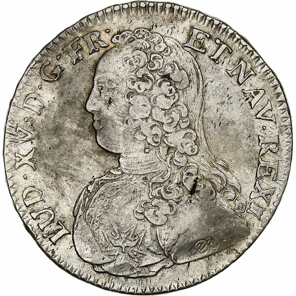 Frankrijk, Louis XV, 1/2 Ecu aux branches d'olivier, 1729, Toulouse, Zilver