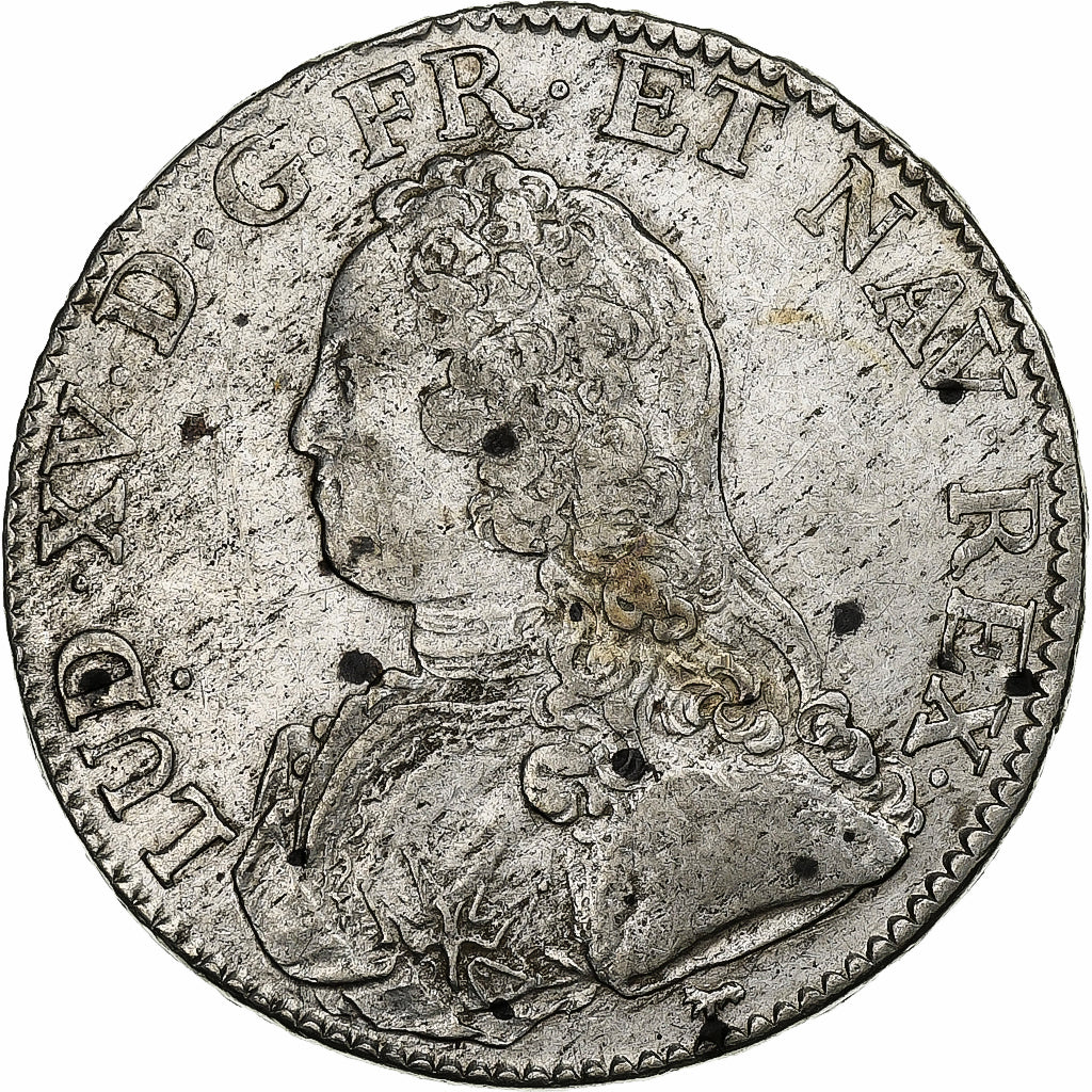 Frankrijk, Louis XV, Ecu aux branches d'olivier, 1727, Paris, Zilver, ZF
