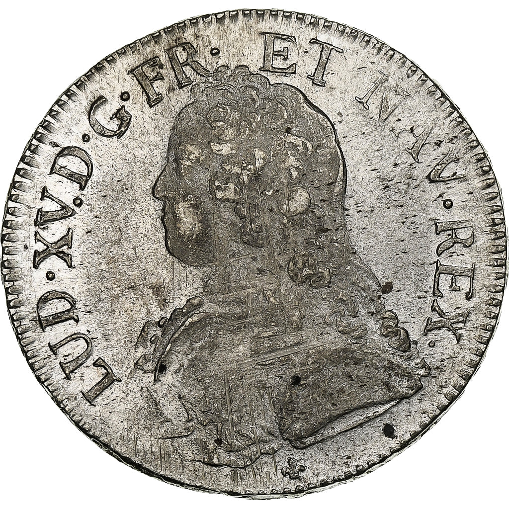 Frankreich, Louis XV, Ecu aux branches d'olivier, 1731, Bordeaux, Silber, SS