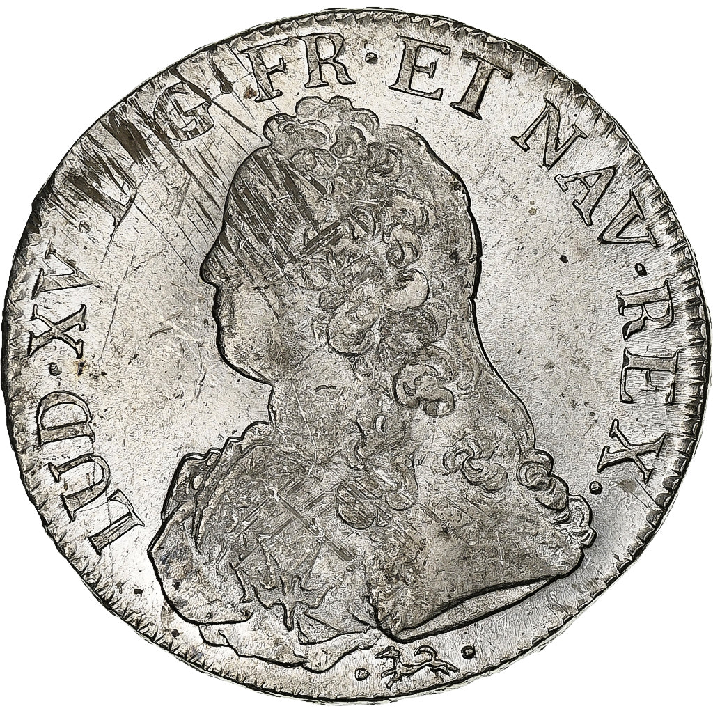 Frankrijk, Louis XV, Ecu aux branches d'olivier, 1736, Bayonne, Zilver, ZF