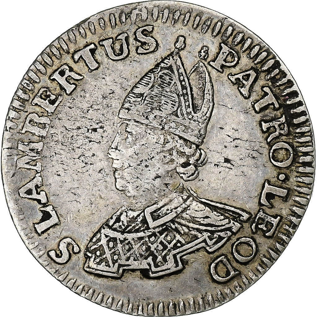 Principato vescovile di Liegi, Sede Vacante, Escalin, 1744, Liege, Argento, BB