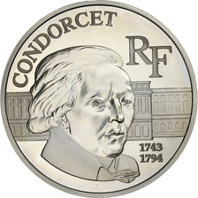 France, 100 Francs, Condorcet, 1998, MDP, Proof, Silver, MS(65-70), KM:1201