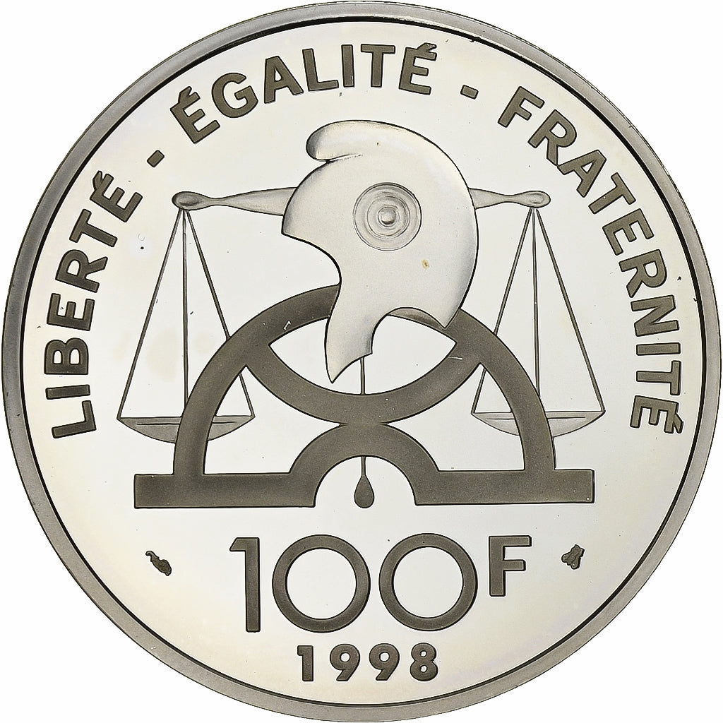 France, 100 Francs, Condorcet, 1998, MDP, Proof, Silver, MS(65-70), KM:1201