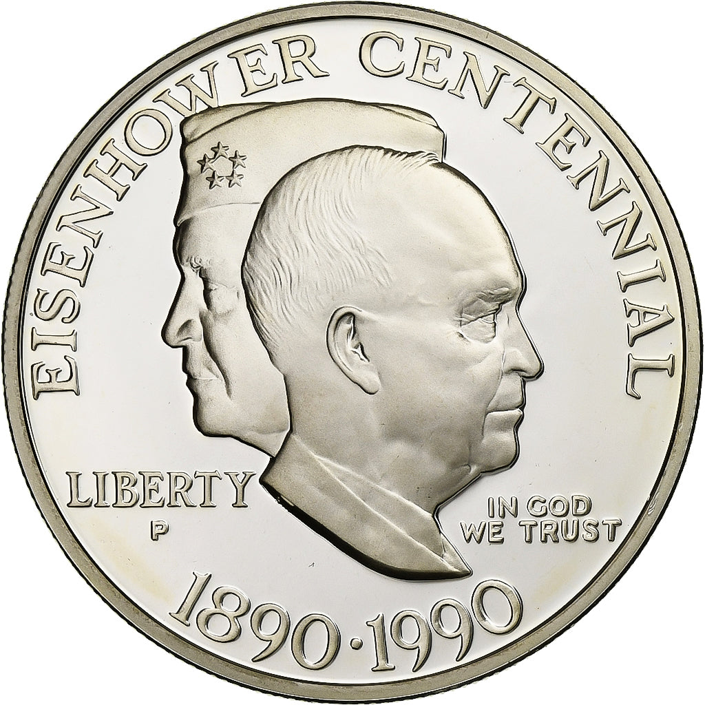 Estados Unidos da América, Dollar, Eisenhower centennial, 1990, Philadelphia