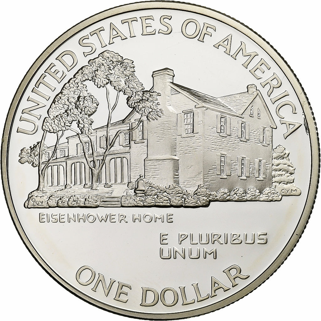 Estados Unidos da América, Dollar, Eisenhower centennial, 1990, Philadelphia