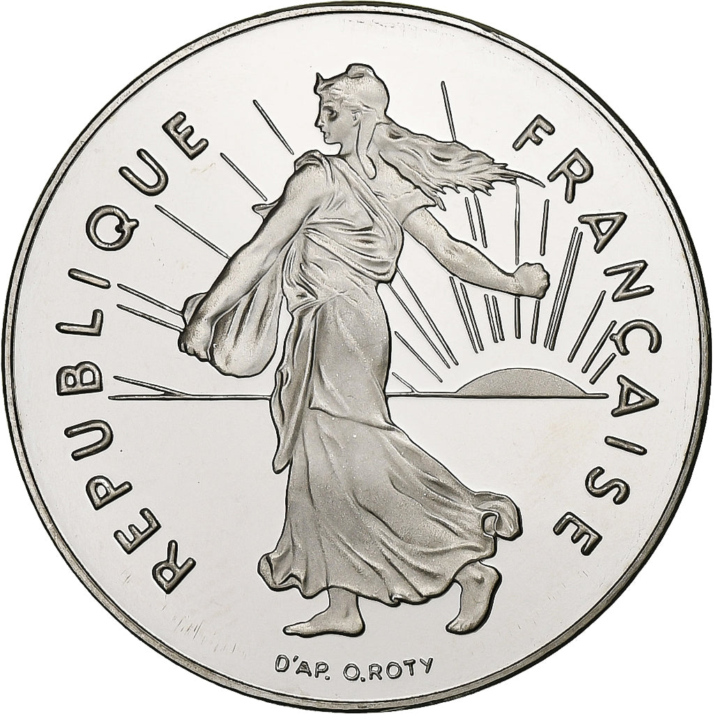 Francja, 5 Francs, Semeuse, 1998, Monnaie de Paris, Proof, Miedzionikiel