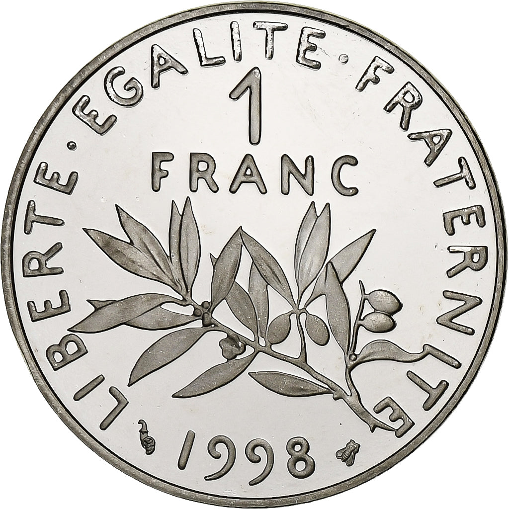 Francia, Franc, Semeuse, 1998, Monnaie de Paris, Prueba, Níquel, FDC