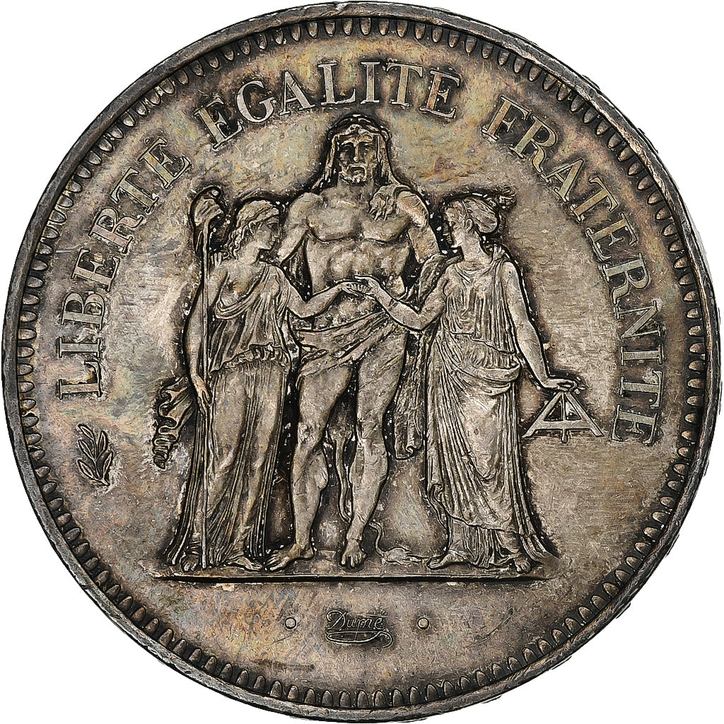 France, 50 Francs, Hercule, 1977, Monnaie de Paris, Silver, MS(60-62)