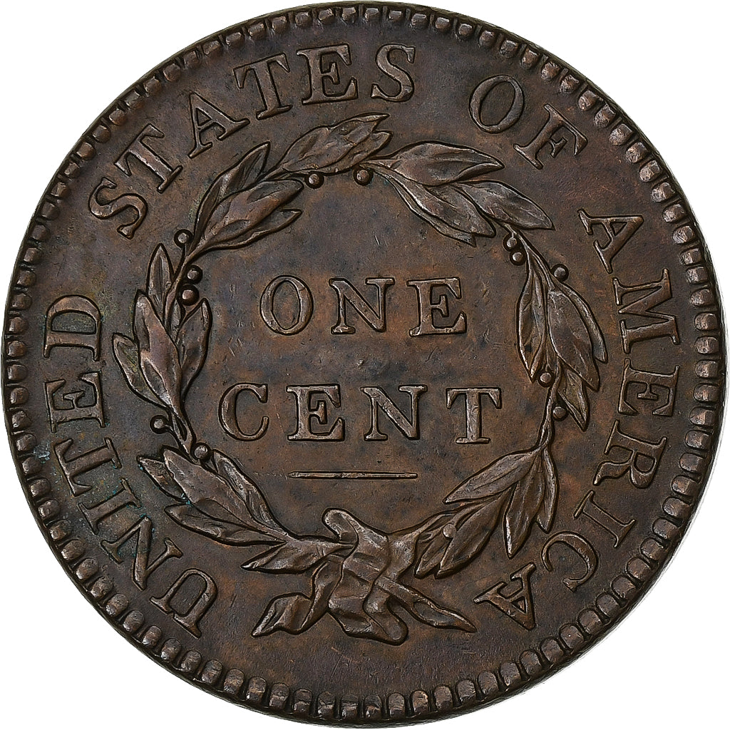 United States, Cent, Coronet Head, 1819/8, Philadelphia, Large Date, Copper
