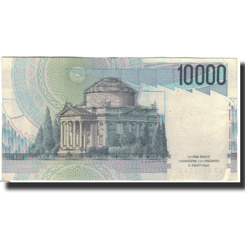 Nota, Itália, 10,000 Lire, KM:112b, EF(40-45)