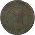 Francia, Louis XIII, Double Tournois, 1638, Troyes, Cobre, BC, Gadoury:11
