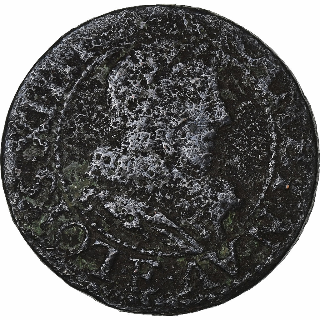 Frankreich, Louis XIII, Double Tournois, Kupfer, SGE+, Gadoury:9a