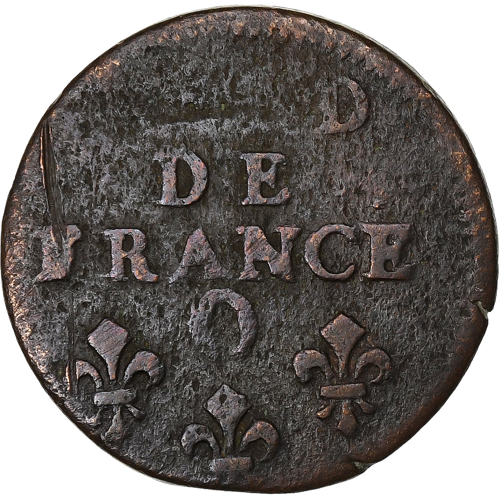 Frankrijk, Louis XIV, Liard, 1693, Riom, Koper, FR, Gadoury:81