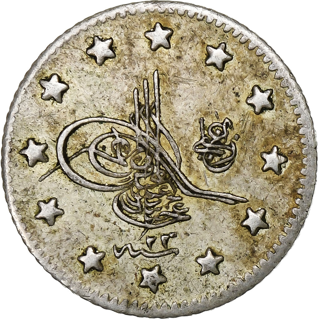 Ottoman Empire, Abdul Hamid II, Kurus, AH 1293-23/1899, Constantinople, Silver