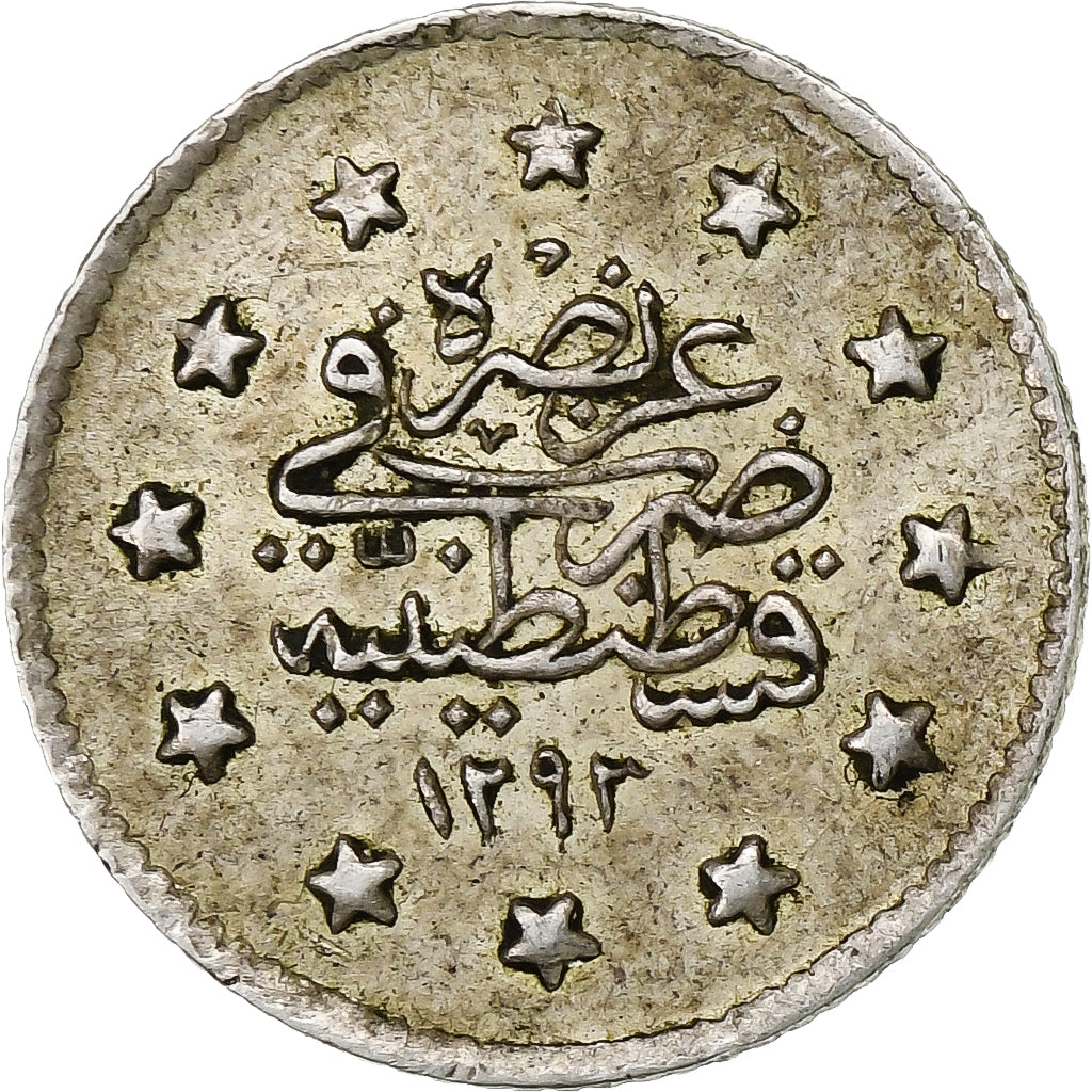 Ottoman Empire, Abdul Hamid II, Kurus, AH 1293-23/1899, Constantinople, Silver