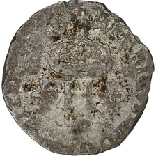 Francia, Henri III, Double Sol Parisis, 1584, Vellón, BC, Gadoury:477