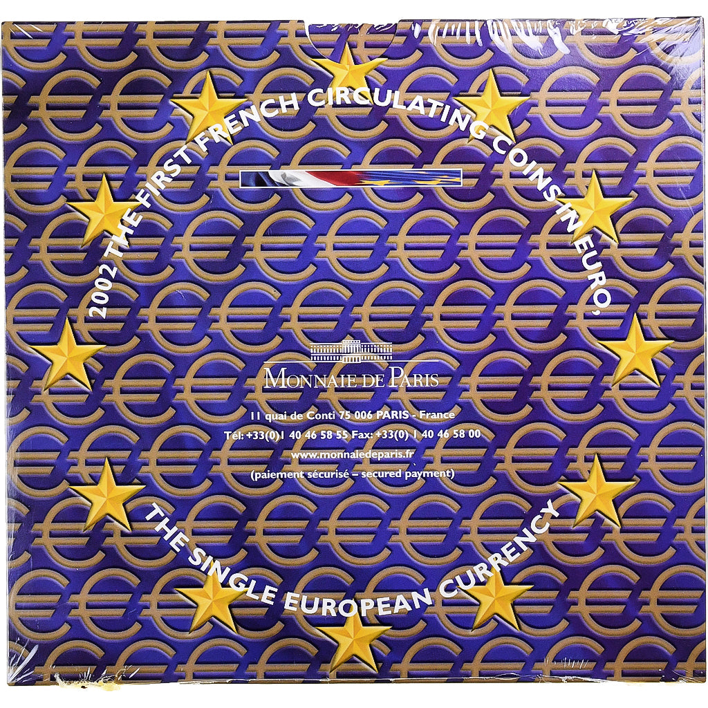 Francia, 1 Cent to 2 Euro, BU, 2002, Monnaie de Paris, Sin información, FDC