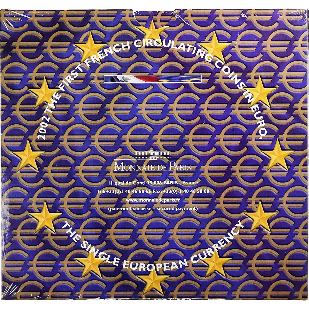 Frankrijk, 1 Cent to 2 Euro, BU, 2002, Monnaie de Paris, n.v.t., FDC