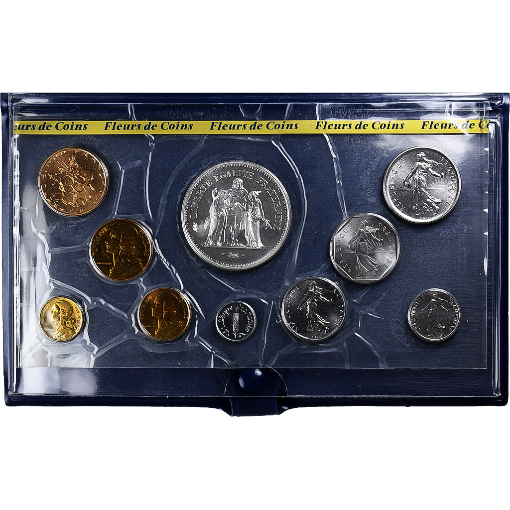Francia, Coffret 1 c. à 50 frs., 1980, Monnaie de Paris, FDC, N.C., FDC