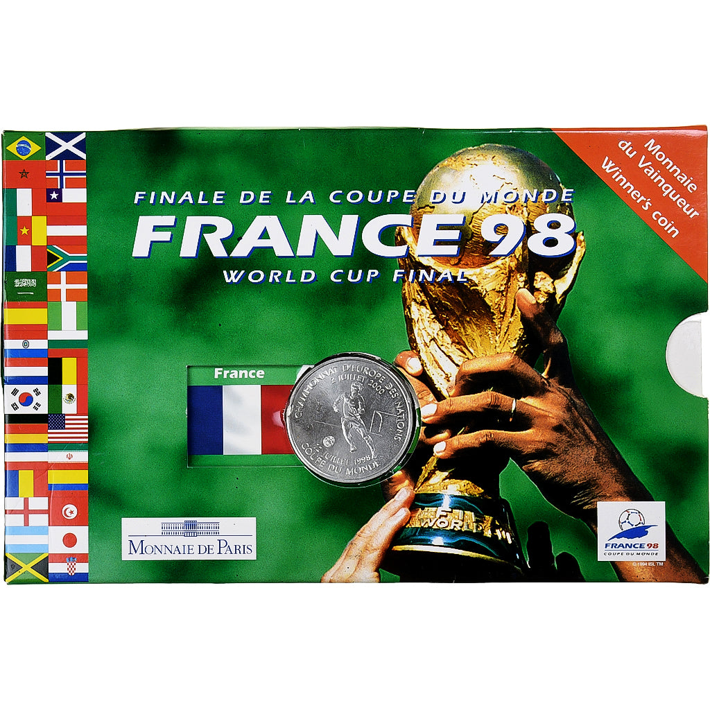 Francia, 5 Francs, France 98, Victoire, 2000, Monnaie de Paris, BU, Argento, FDC