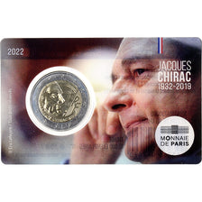 France, 2 Euro, Jacques Chirac, BU, 2022, Monnaie de Paris, Bi-Metallic