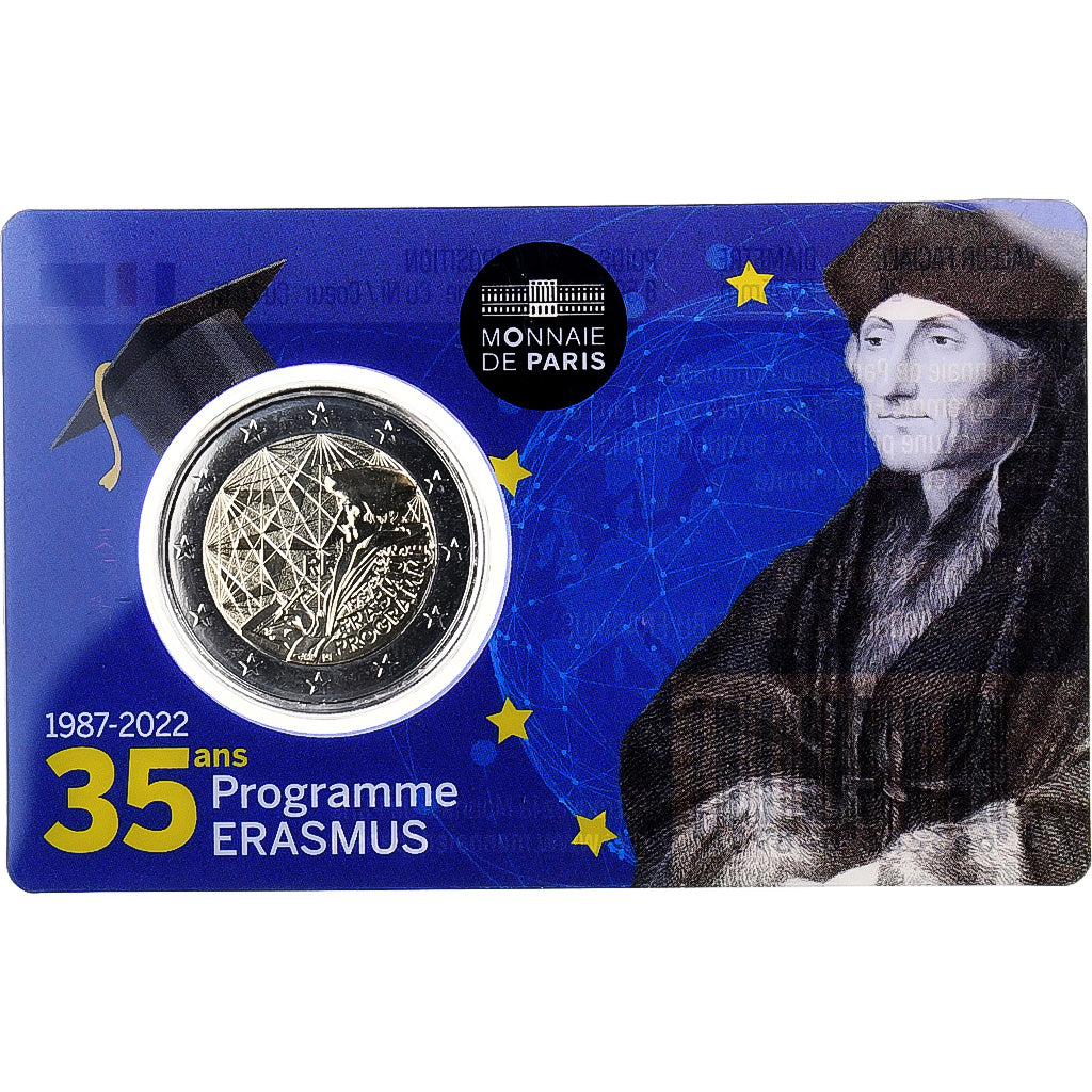 France, 2 Euro, Erasmus, BU, 2022, Monnaie de Paris, Bimétallique, FDC