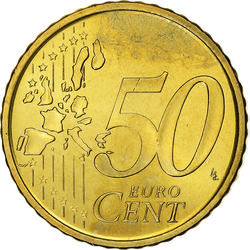España, 50 Euro Cent, BU, 2003, Madrid, Nordic gold, SC, KM:1045
