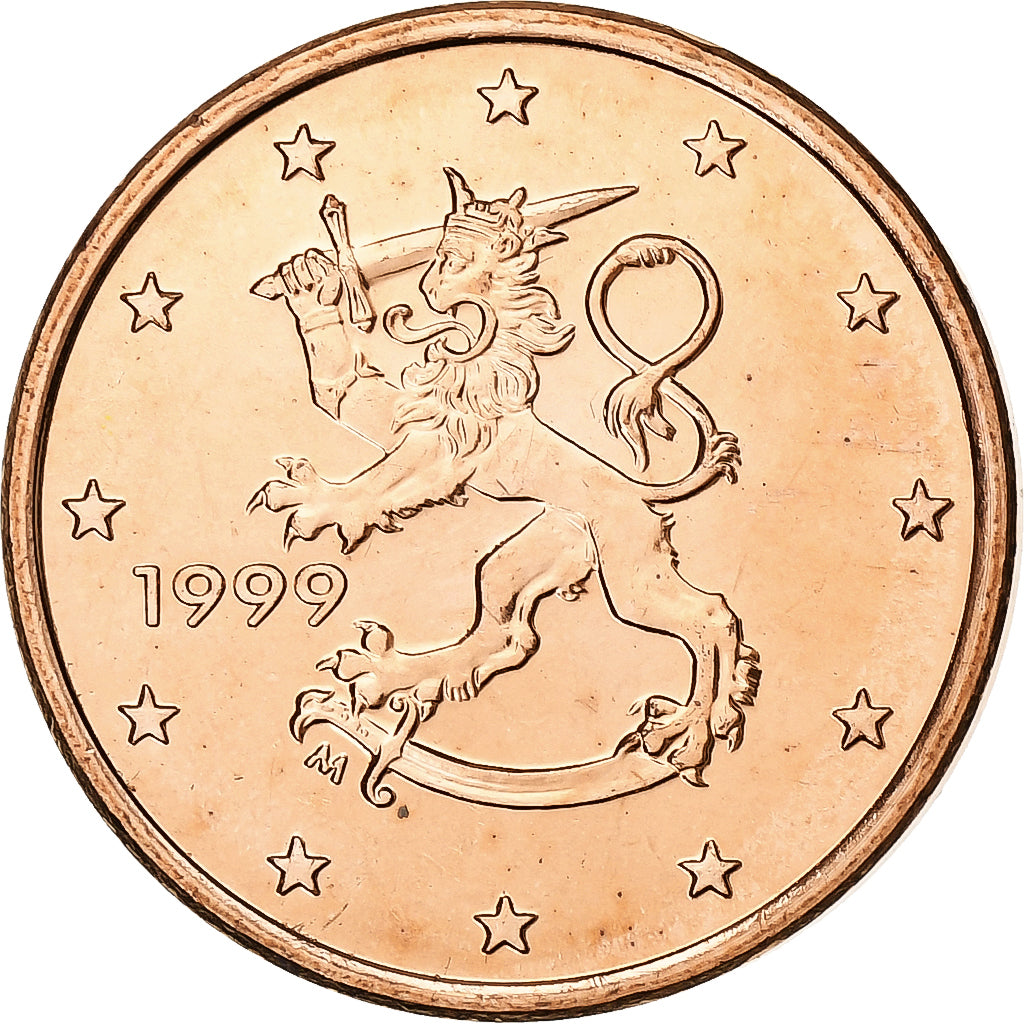 Finlandia, 5 Euro Cent, 1999, Vantaa, Acciaio placcato rame, SPL, KM:100
