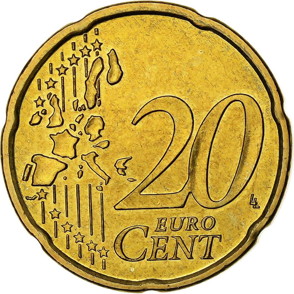 Finlandia, 20 Euro Cent, 1999, Vantaa, Nordic gold, SPL, KM:102