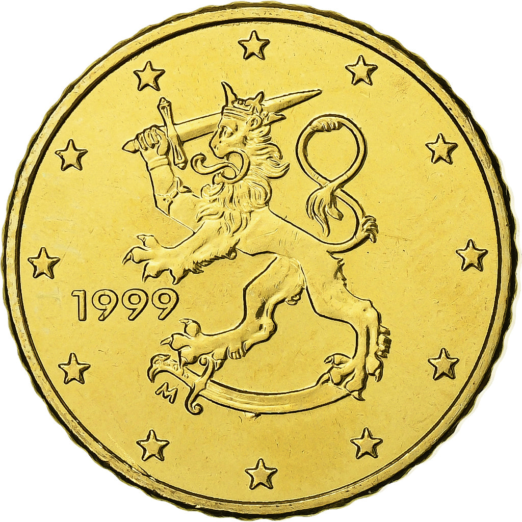 Finland, 50 Euro Cent, 1999, Vantaa, Nordic gold, MS(63), KM:103