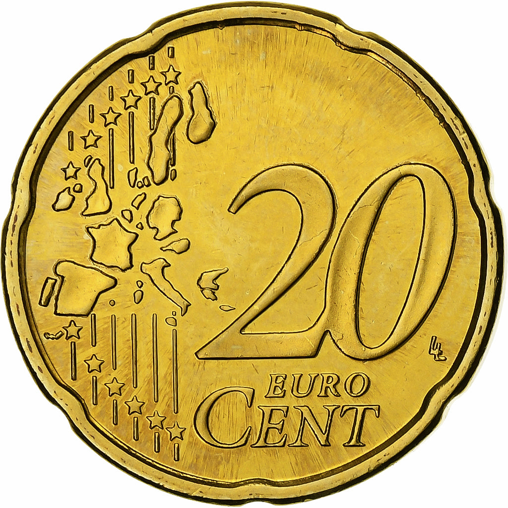 Finland, 20 Euro Cent, 2000, Vantaa, Nordic gold, MS(63), KM:102