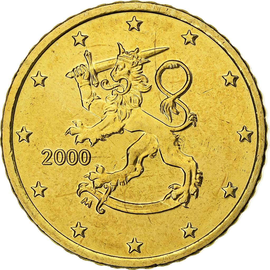 Finlandia, 50 Euro Cent, 2000, Vantaa, Nordic gold, SPL, KM:103