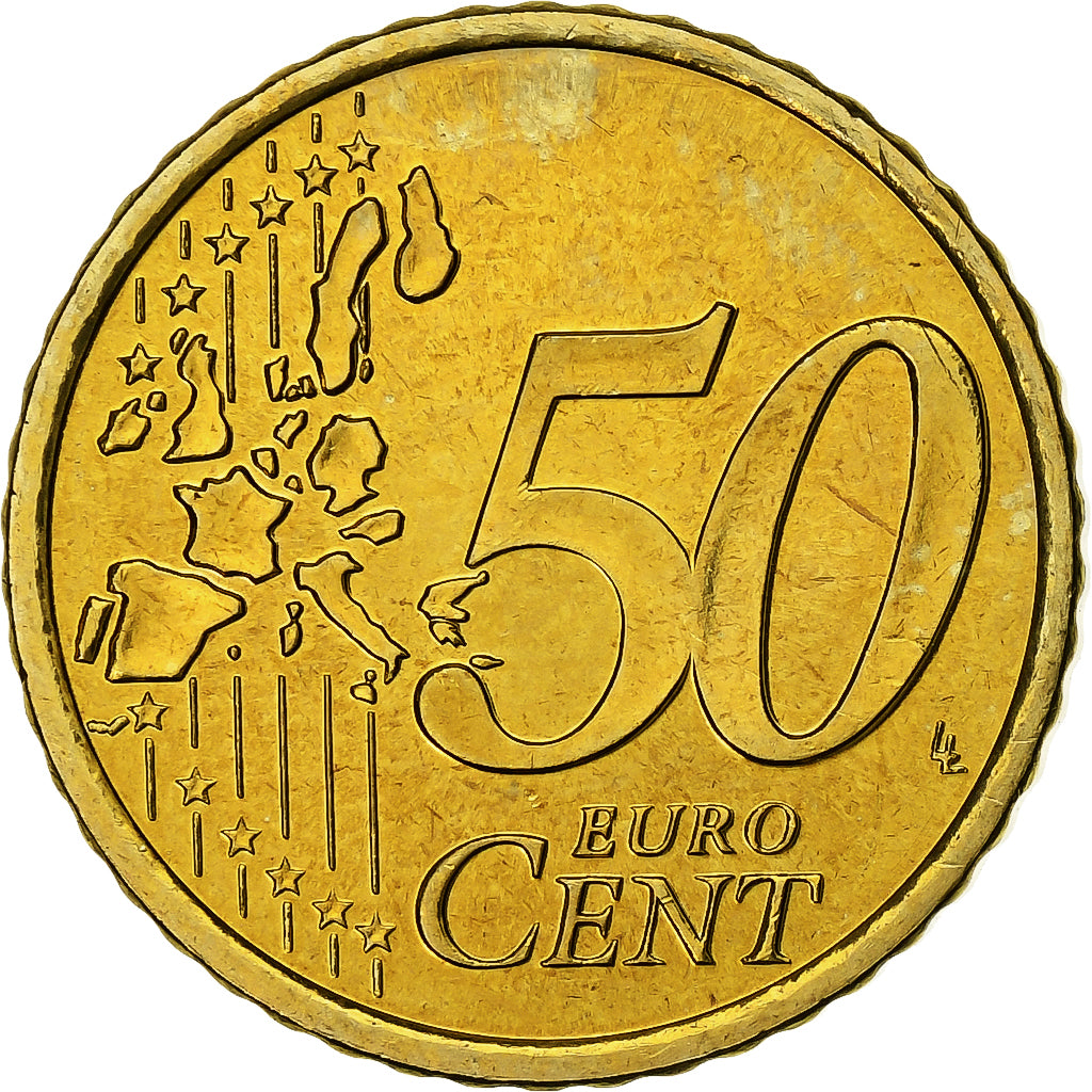 Finlandia, 50 Euro Cent, 2000, Vantaa, Nordic gold, SPL, KM:103